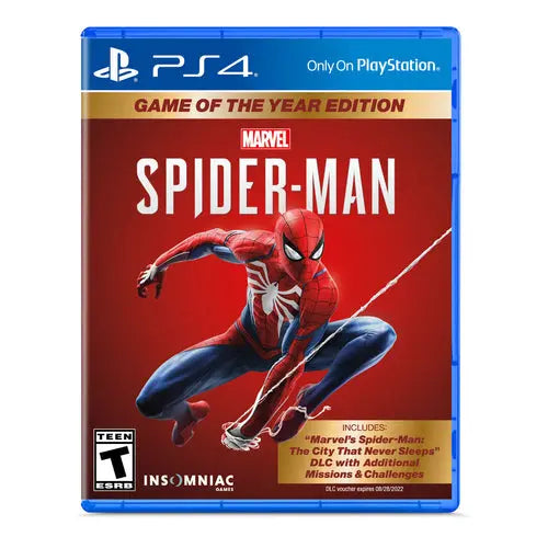 PlayStation 4 Video Game Sony Spider-Man GOTY NOSTOPSHOP