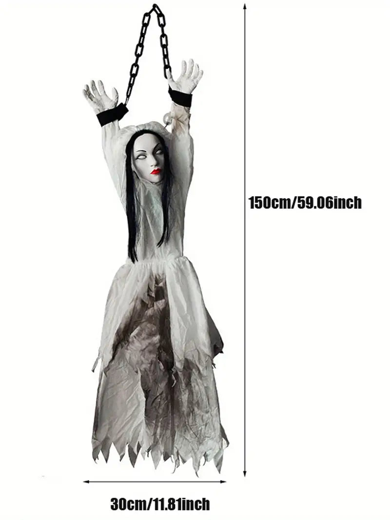 Electric Haunted Doll Display-1