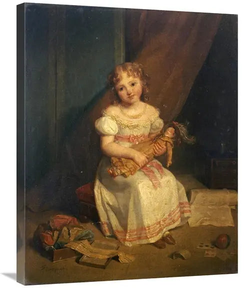 Global Gallery GCS-266346-30-142 30 in. Her Favourite Doll Art Print -