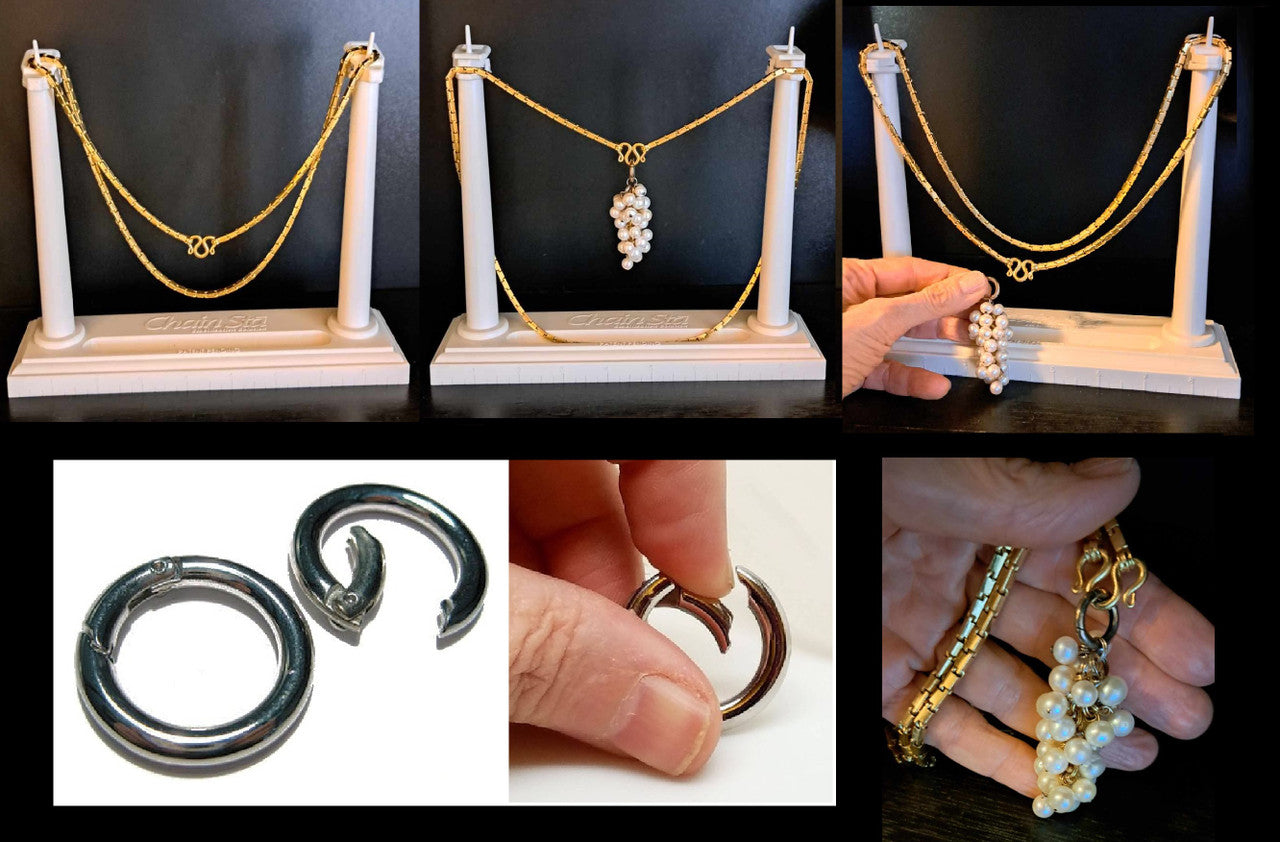 Stunning Baht Chain Necklace from Thailand- 24K Gold, 27" long- Unisex-5