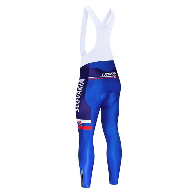 Spring/Autumn SLOVAKIA Cycling Jersey 9D Bib Set MTB Uniform Bike Clothing Quick Dry Bicycle Clothes Mens Long Cycling Wear